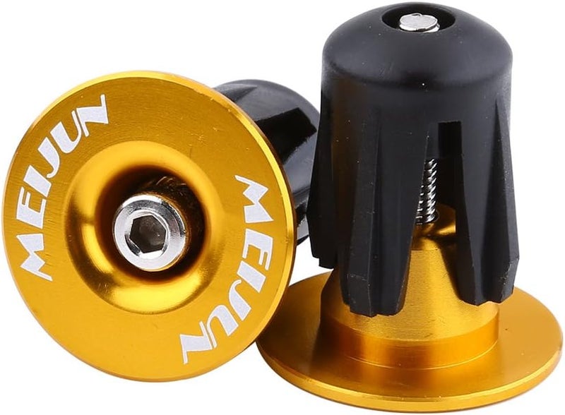 woobles Handlebar End Plug, Aluminum Handlebar Grips Handle Bar Cap Stoppers for Bicycle Cycling MTB Road(2pcs) - Image 1